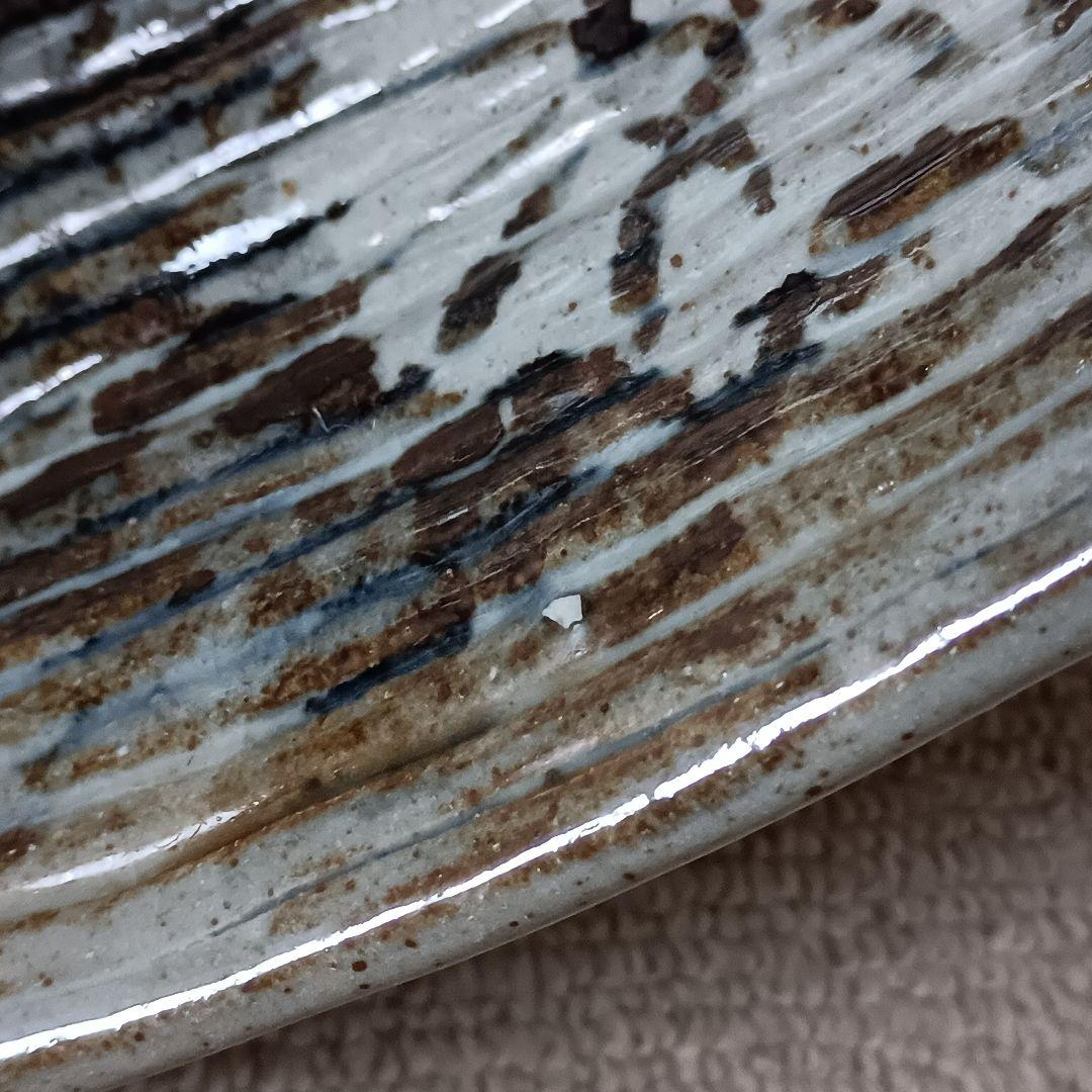 佐藤勝彦 陶器【生命壽福】大型鉢 大皿 花鳥 直径51cm 良品 真作 サイン有