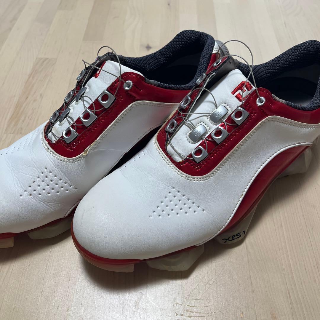 FootJoy ゴルフシューズ BOAシステム ホワイト/レッド　XPS-1