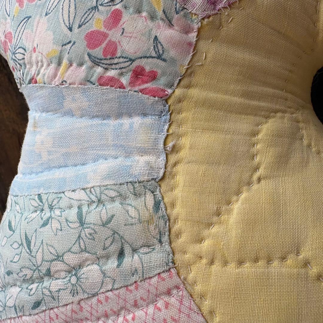 【USA vintage】パッチワーク ピロー ぬいぐるみ フィードサック