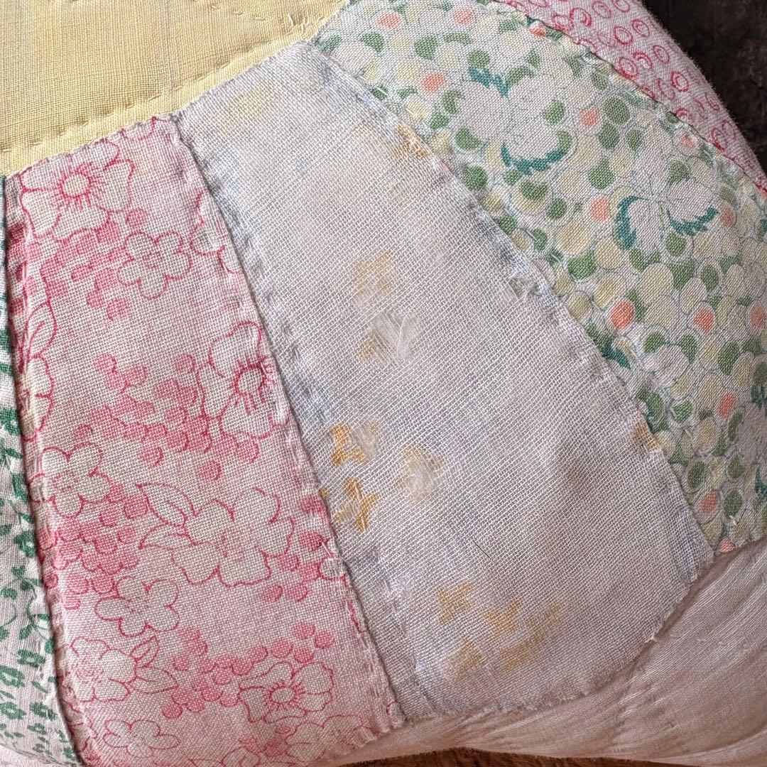 【USA vintage】パッチワーク ピロー ぬいぐるみ フィードサック