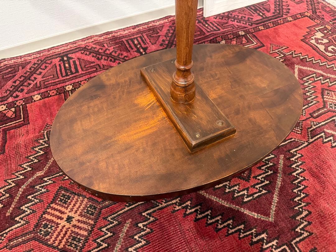 西洋アンティーク サイドテーブル マホガニー材 カフェテーブル 猫脚