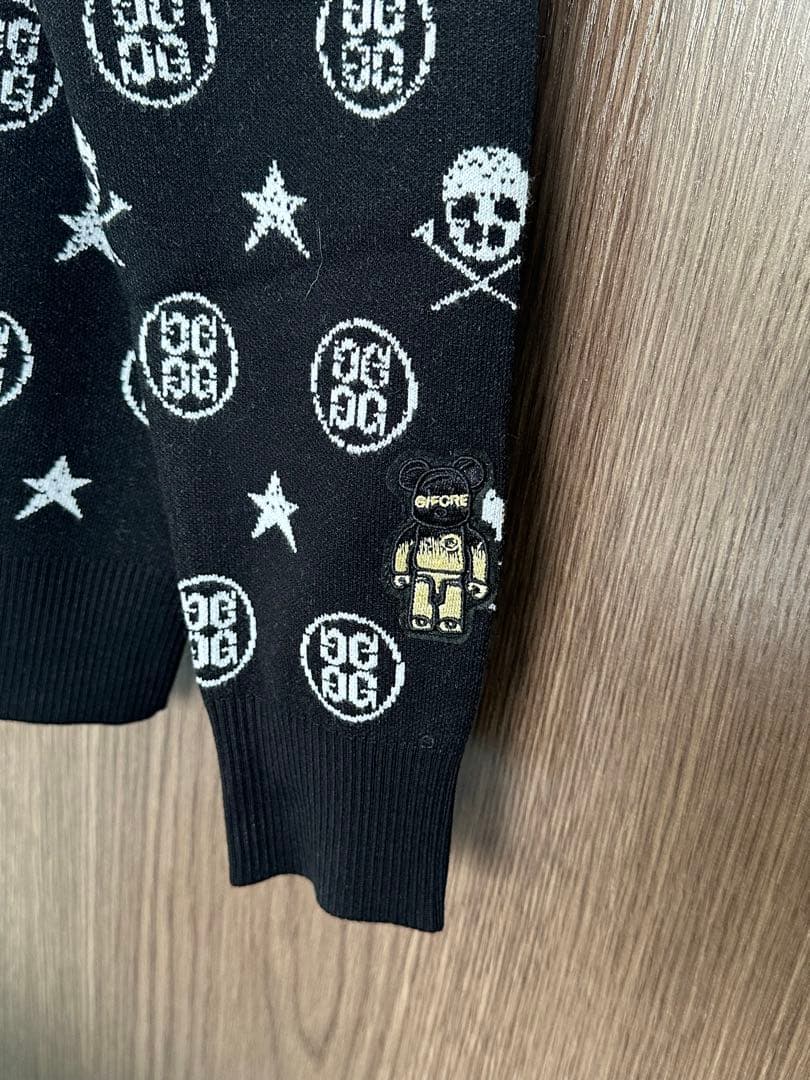 新品未使用新作G/FOREジーフォアメンズジャガードセーターsizeL