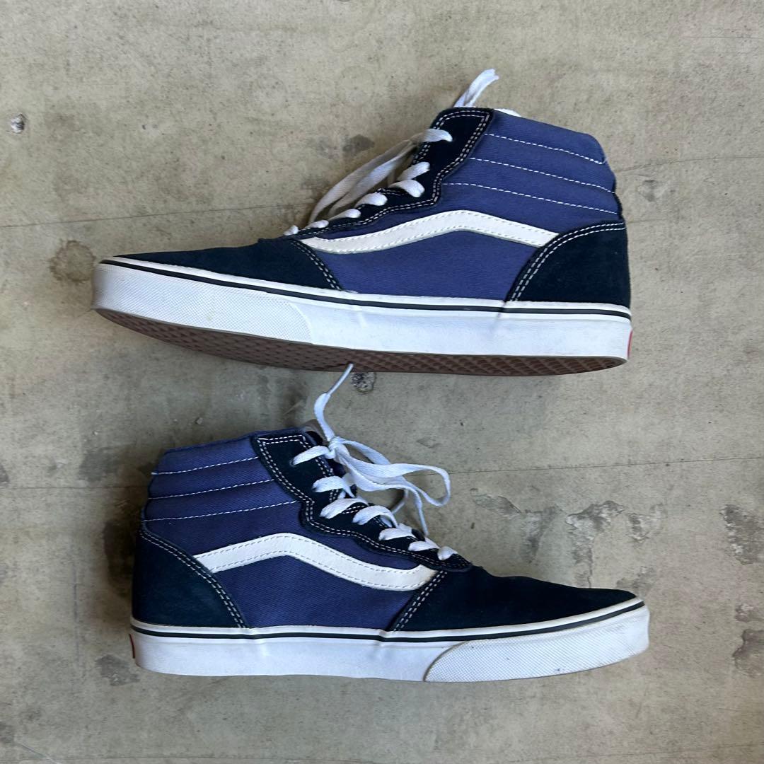 VANS WARD HIGH NAVY スニーカー