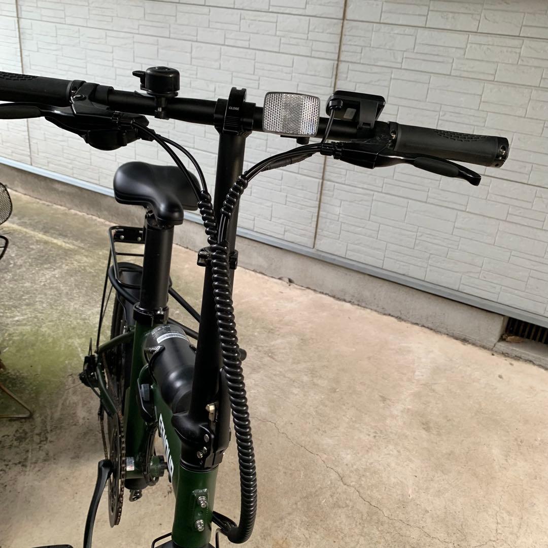 引取限定　EENOUR 電動アシスト折りたたみ自転車 20インチ グリーン