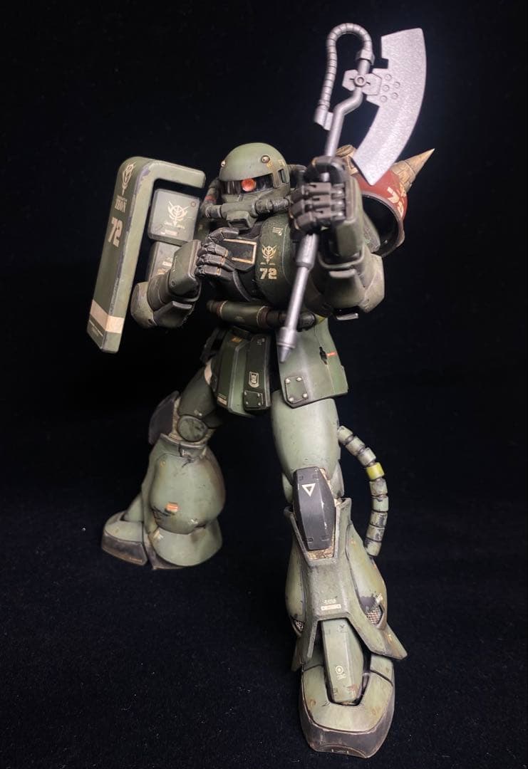 【ガンプラ完成品】　MG ザクⅡ （シャア専用Ver.2）　改修