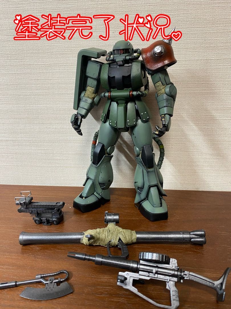 【ガンプラ完成品】　MG ザクⅡ （シャア専用Ver.2）　改修
