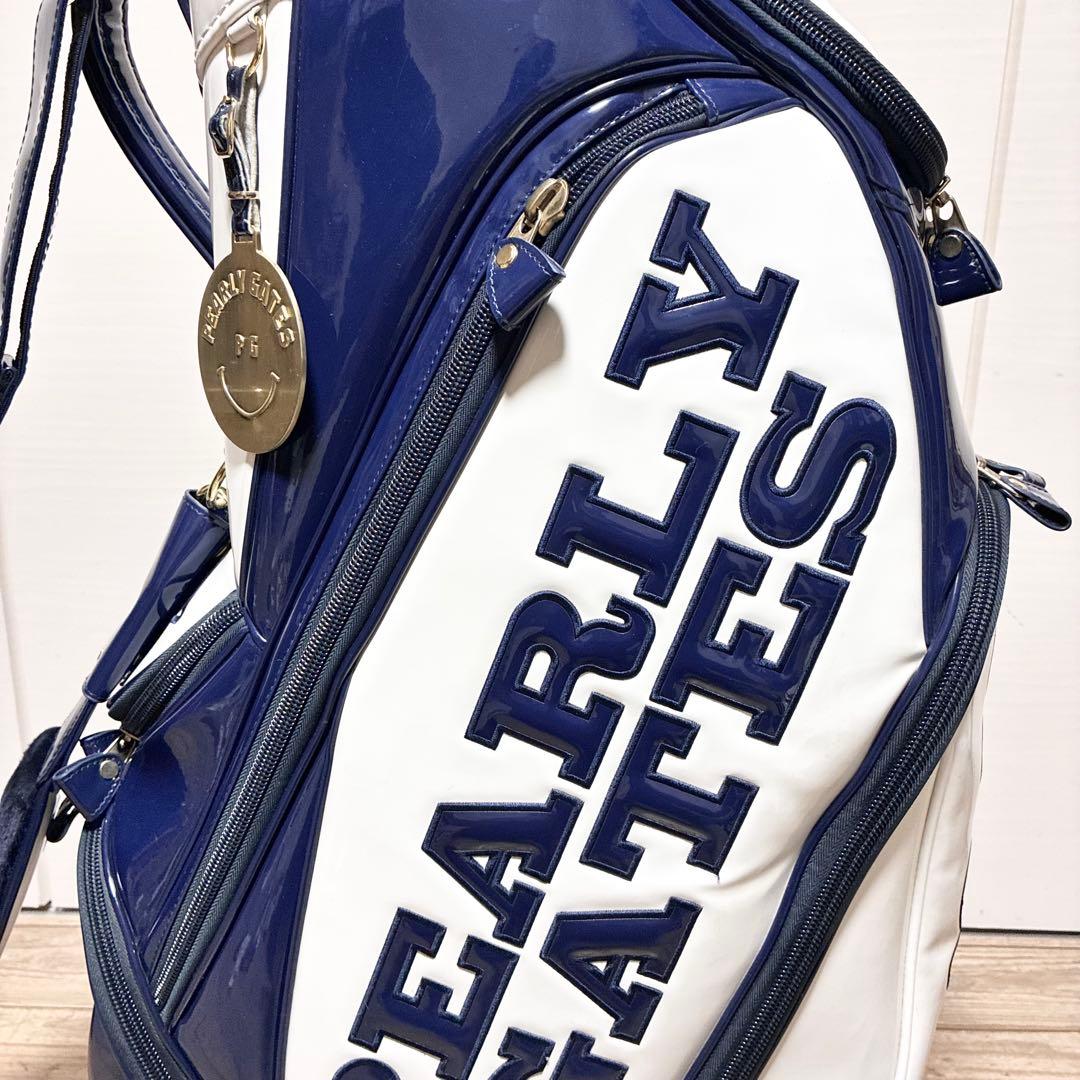 PEARLY GATES キャディバッグ ネイビー/ホワイト