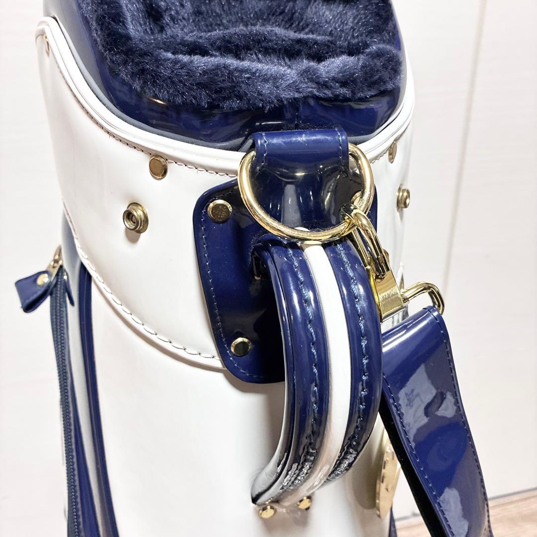 PEARLY GATES キャディバッグ ネイビー/ホワイト