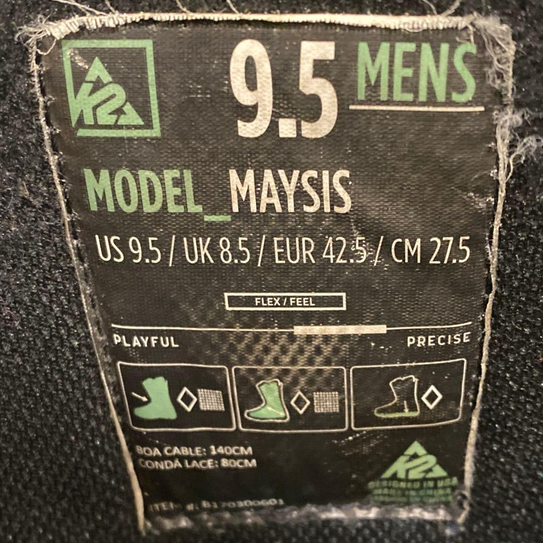 【即日発送】K2 ケーツー　スノーボードブーツ　MAYSIS 27.5cm