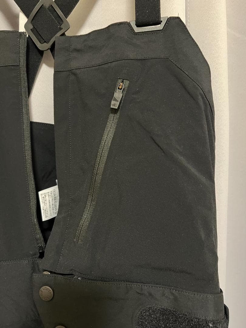 ノースフェイス パウダーガイドライトビブ WMブラック