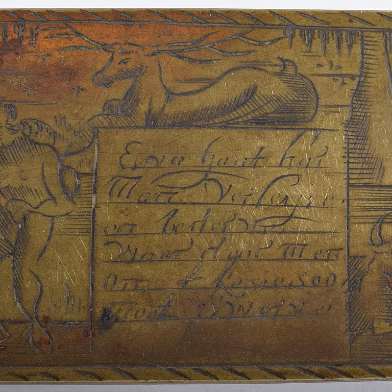 西洋アンティーク　十七世紀十八世紀　古銅　人物刻　嗅煙草入　2点　M　R8980