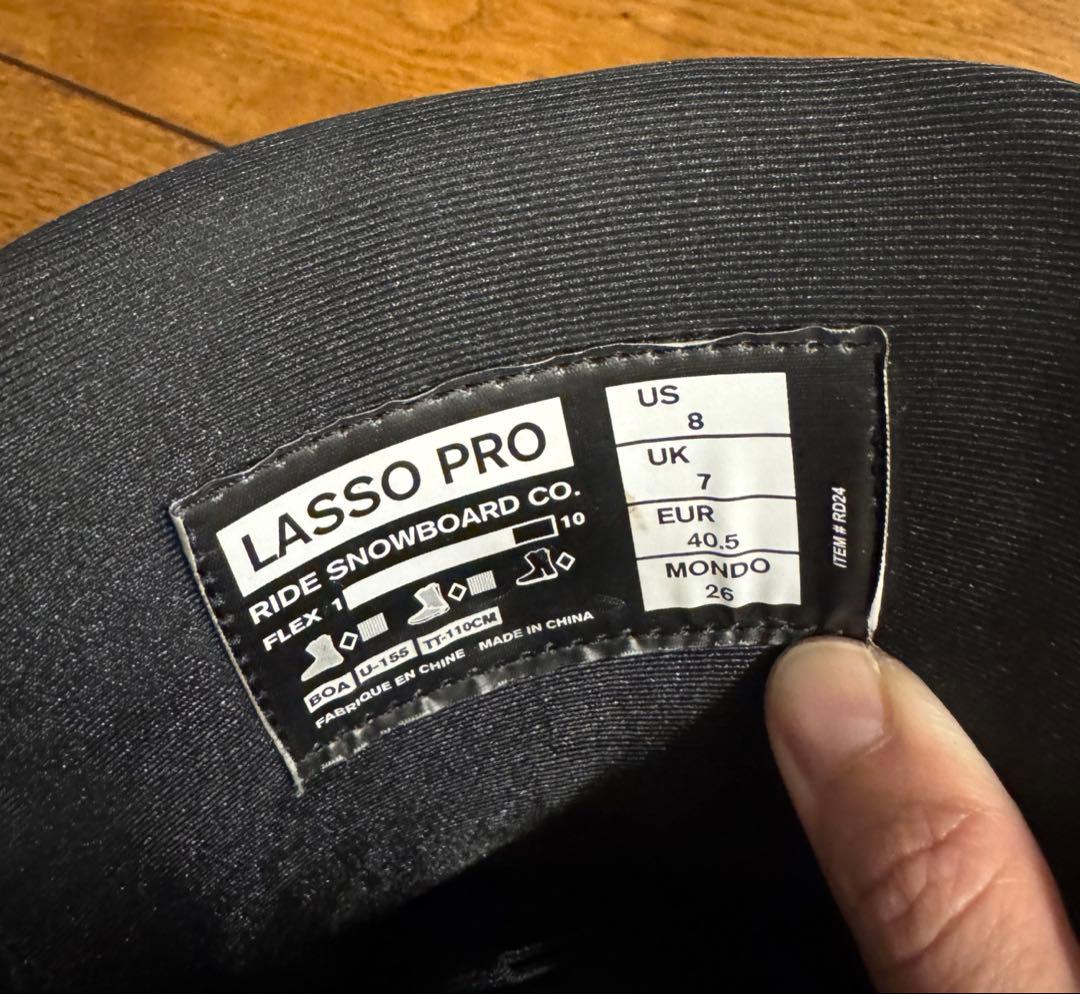 【美品】 RIDE LASSO PRO 24/25 サイズ:26cm