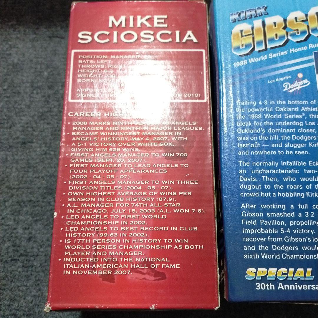 新品未使用品 ドジャース ボブルヘッド人形 球場配布品 カーク・ギブソン他