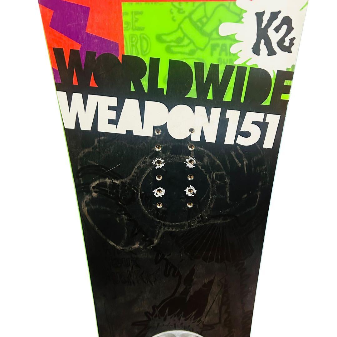K2 WWW スノーボード 板 151cm ロッカー ツインチップ スノボ 美品