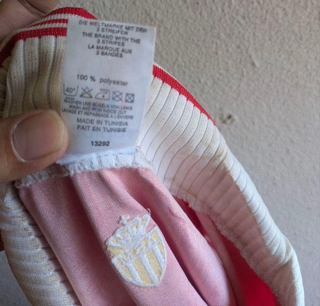 90s adidas フットボールウェア　レッド　激レア　モナコ　monaco