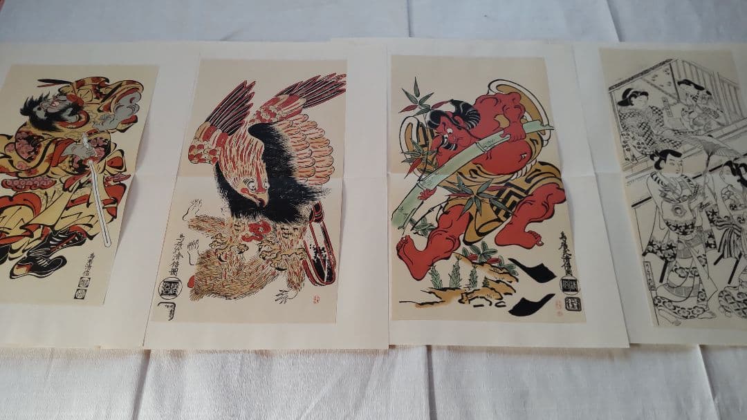 浮世絵版画★画装用画★6冊セット★杉村SUGIMURA★２４枚セット★シリーズ7