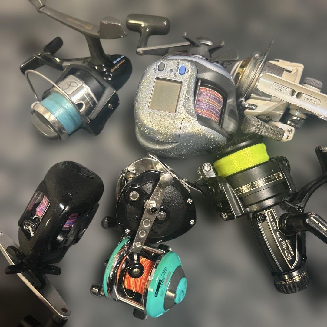フィッシングリール 7個まとめ売り‼️