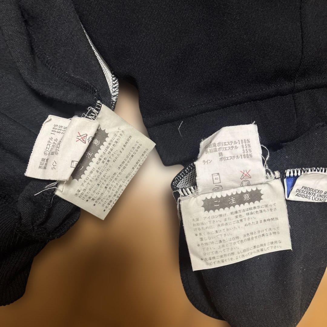 adidas ジャージ上下セット 黒　西ドイツ　デサント