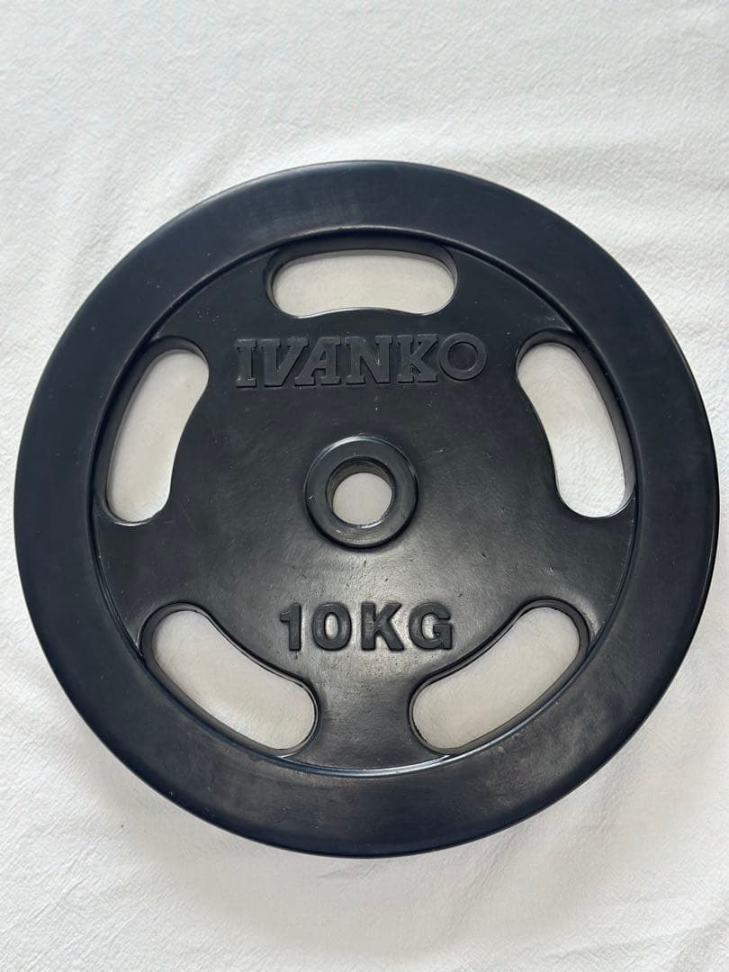 IVANKO ラバープレート 10kg 2枚 セット 穴径28mm イヴァンコ