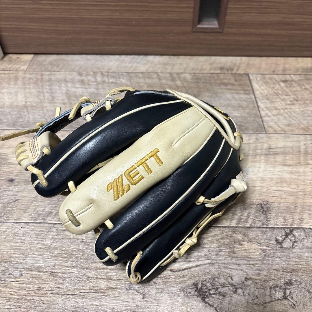 ZETT 軟式野球グローブ 黒/ベージュ