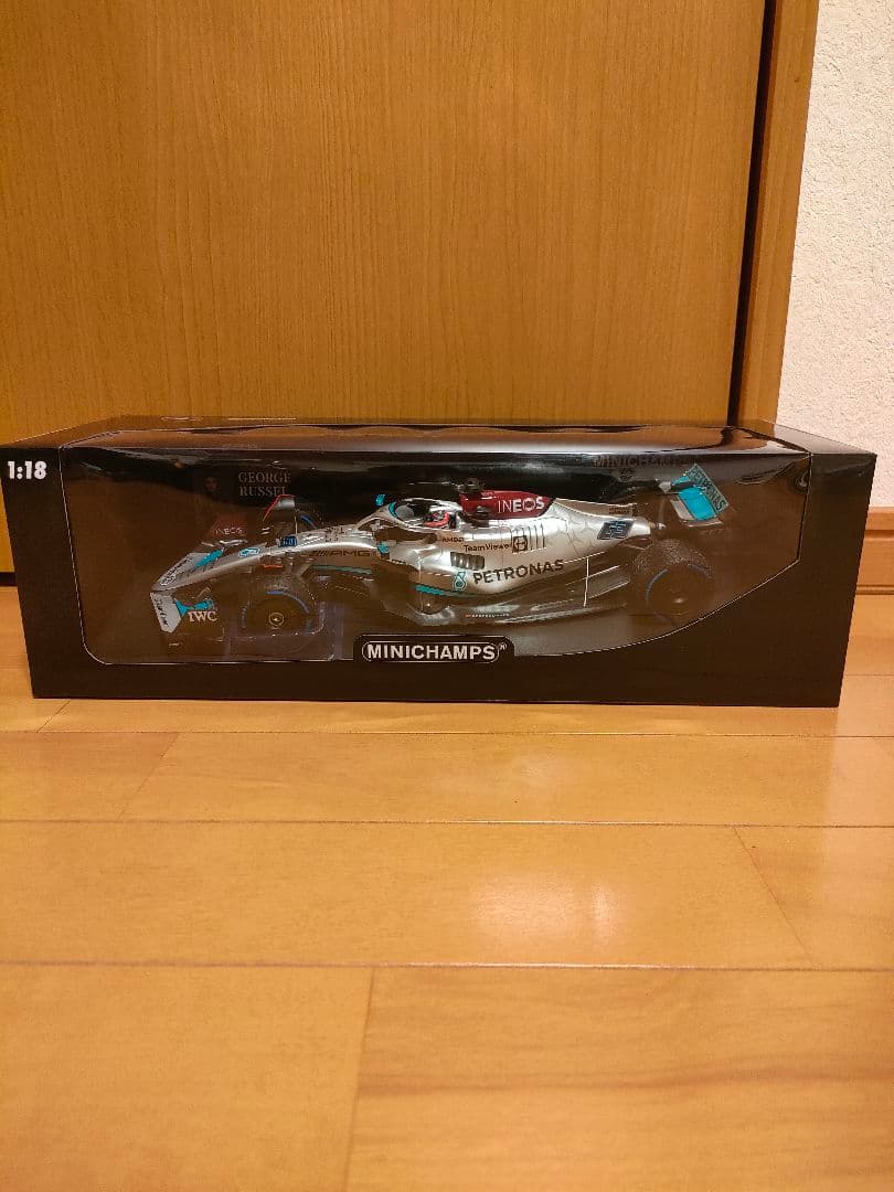F1ミニカー1/18メルセデスAMG　ジョージラッセル モナコGP2022