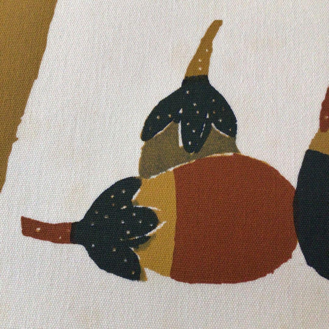 No.136 人間国宝　芹沢銈介　型絵染　【茄子】　求龍堂刷　写