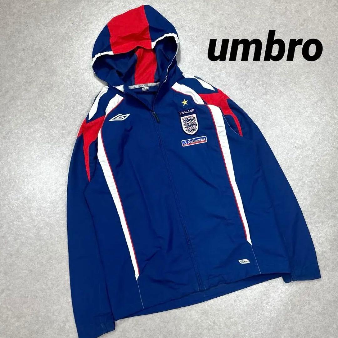 UMBRO アンブロ イングランド代表 アノラックパーカー ドローコード 刺繍
