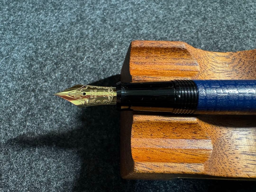 パイロット 変わり塗り石目 ダークブルー F 万年筆