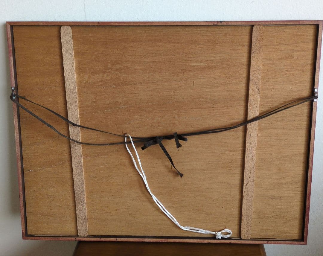 加藤武夫　版画　木版画　奥入瀬紅葉　額装