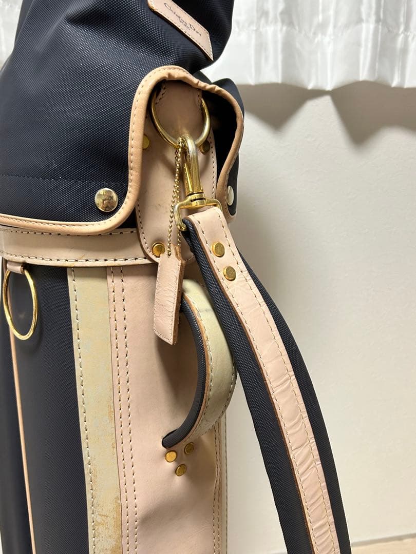 【売り切り】クリスチャンディオール キャディバック　ネイビー