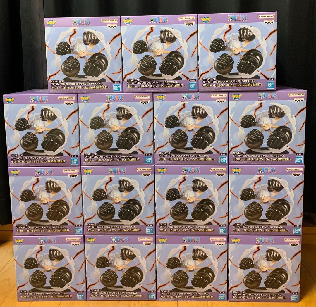 ワンピース ワールドコレクタブルフィギュア ルフィ ゴムゴムの白い銃乱打 15体