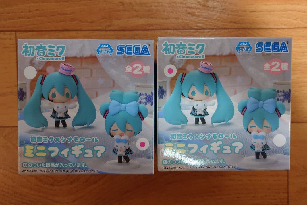 初音ミク シナモロール ミニフィギュア 2種セット