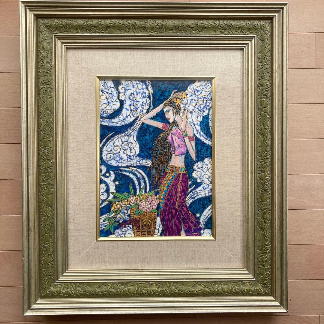 劉　一鵬作　渓流の調べ