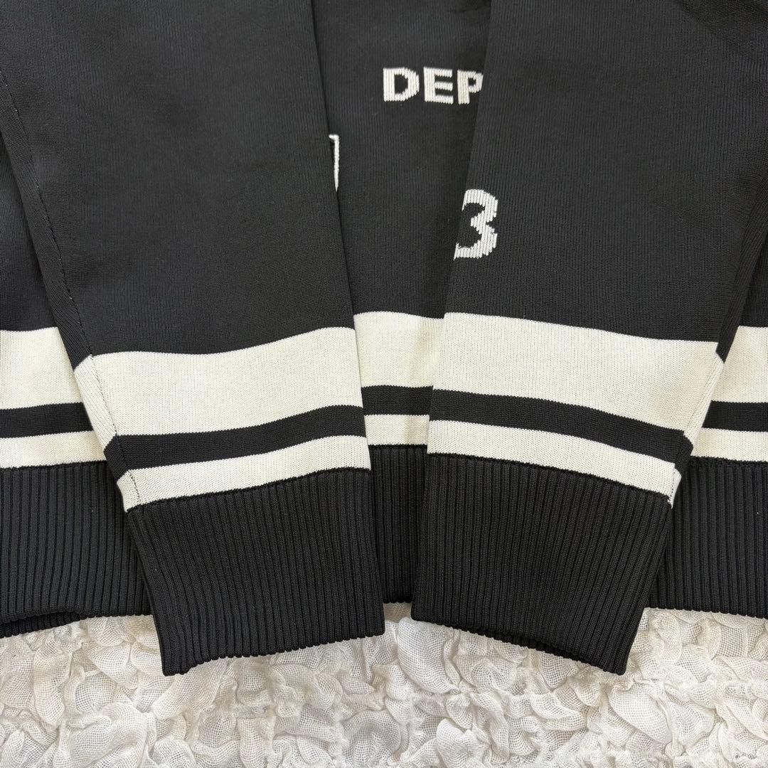 新品 23区GOLF【ウォッシャブル】グラフィックダブルジャガードニット