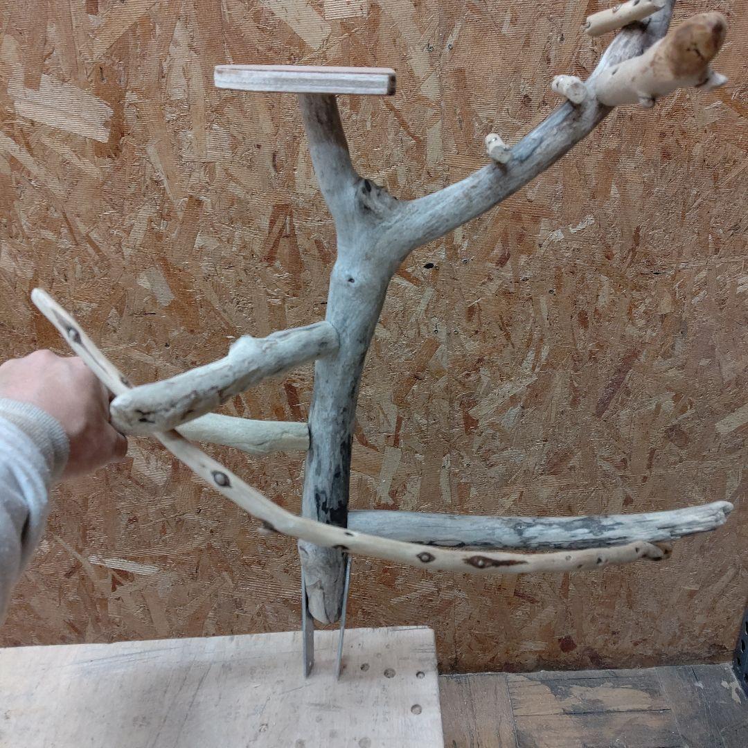 しょうた枠バードアスレチックジム大型(62) 鳥インコ止まり木、流木、