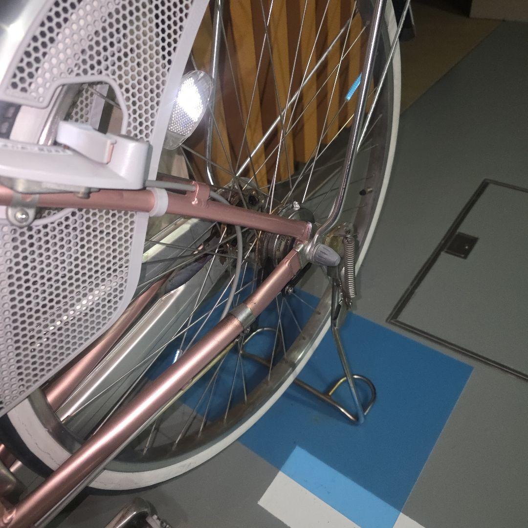 ピンク シティサイクル 前バスケット付き 広島市引取可能な方のみ