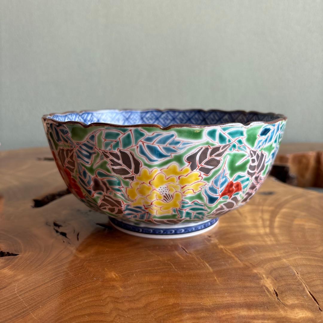 平安壹楽造 銀牡丹 山本昌弘造 清水焼 茶道具 共箱