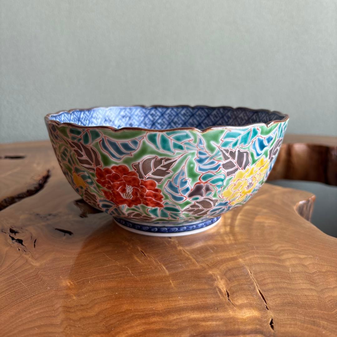 平安壹楽造 銀牡丹 山本昌弘造 清水焼 茶道具 共箱