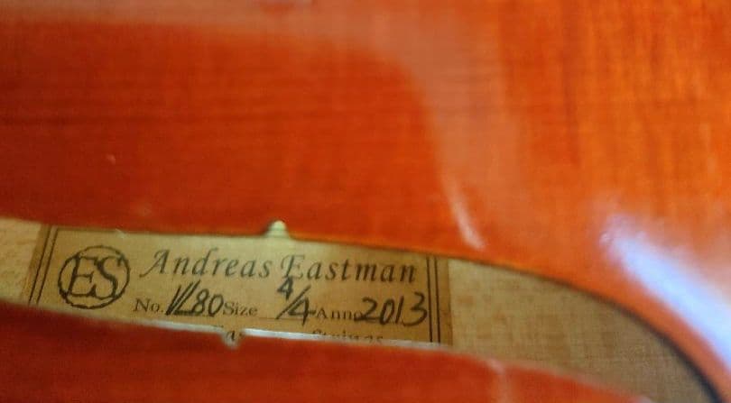 Andreas Eastman VL80 4/4　バイオリン 4/4 2013年