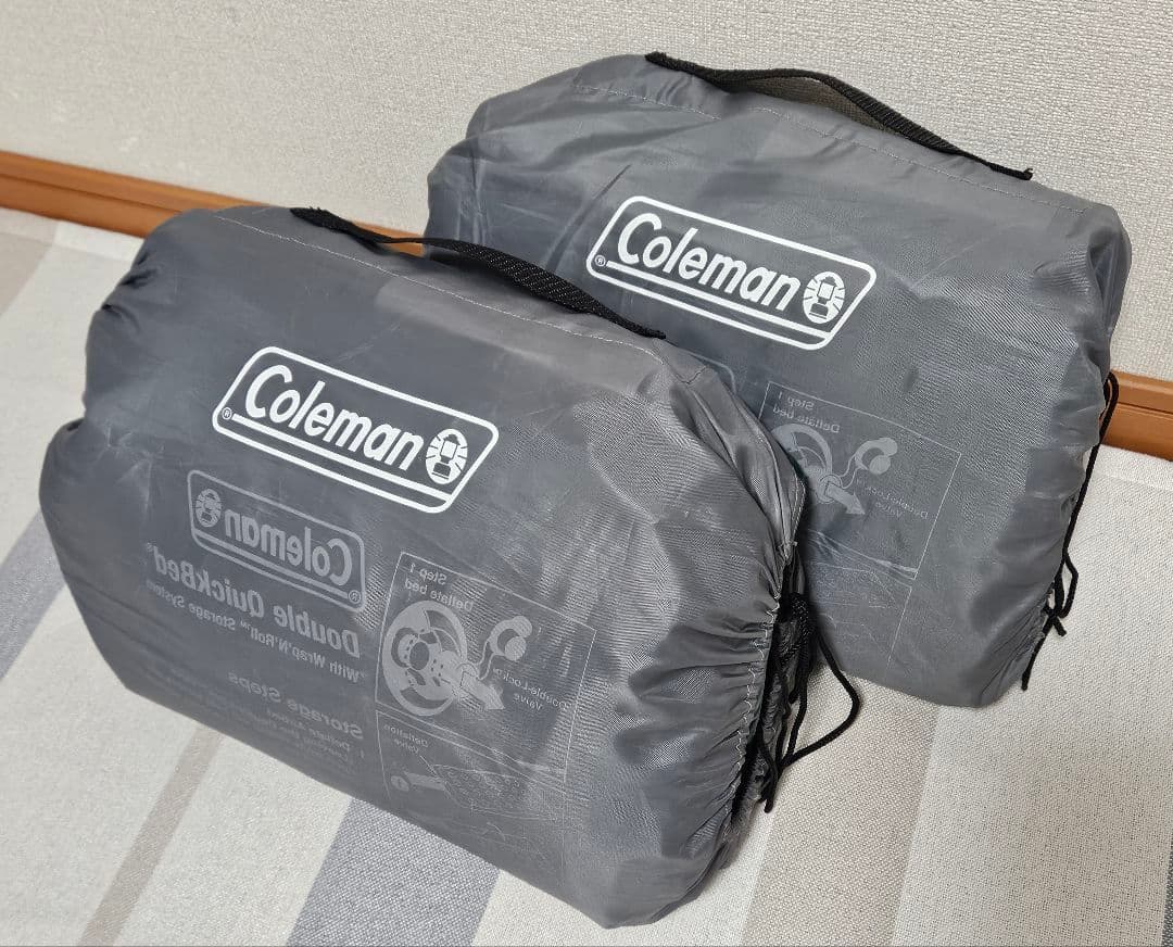 2個セット Coleman エアーマットレス ダブル 約189×138×19cm