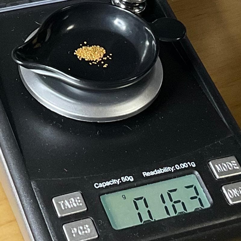 K*h様 ★砂金★北海道新十津川町　総富地川産★0.163g