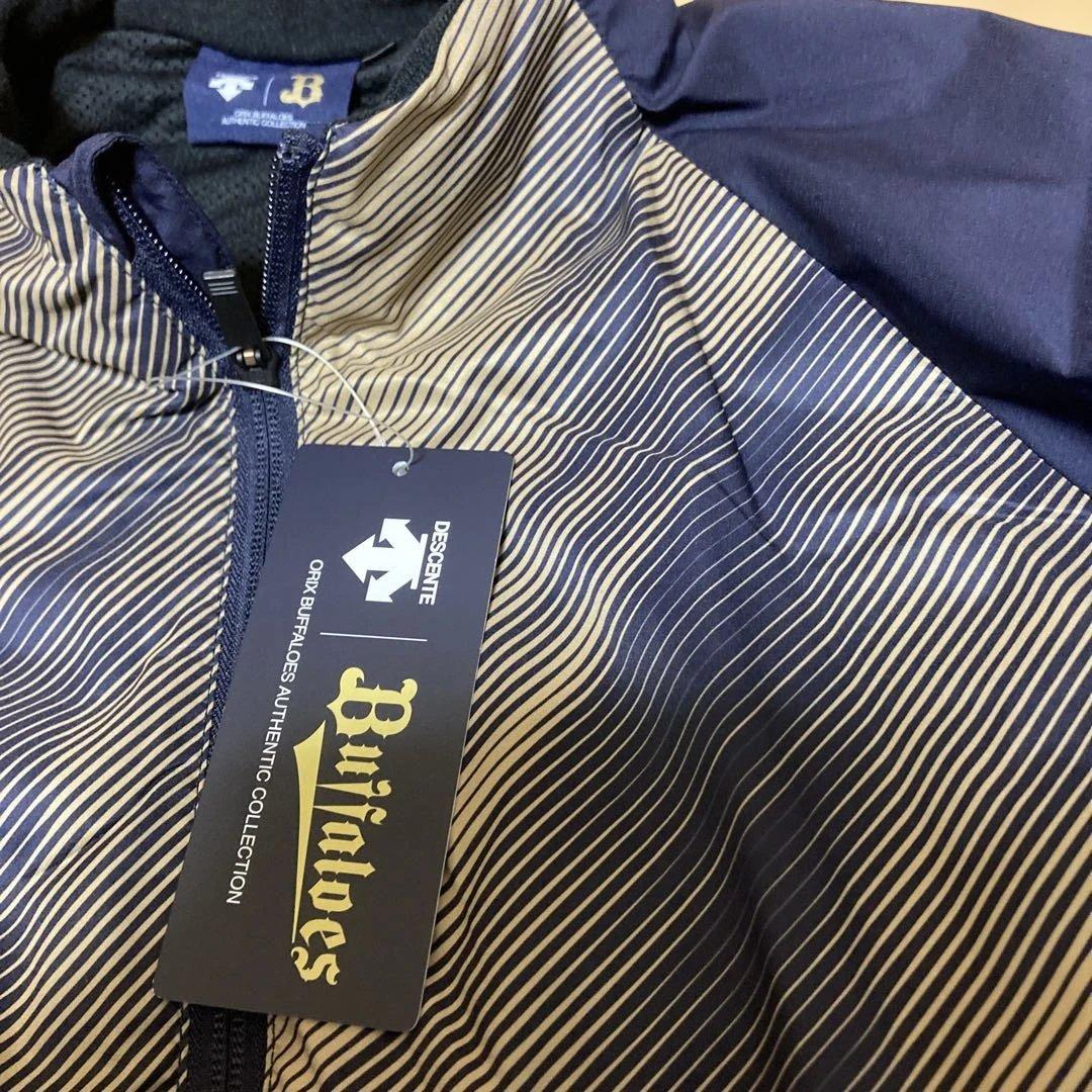 バファローズ ストライプジャケット デサント　ウインドブレーカージャンパー　美品