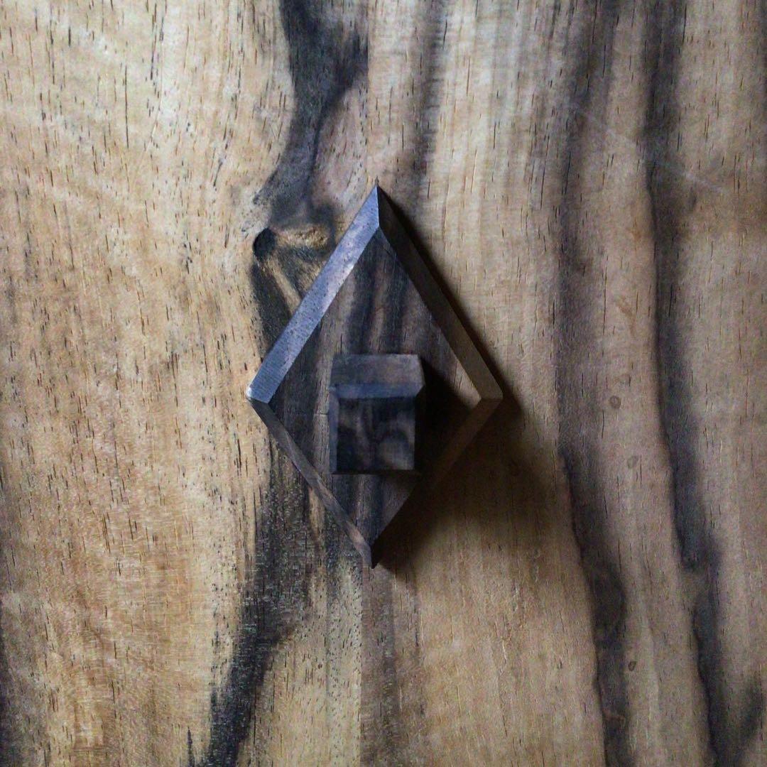 D*n様 No3724 黒柿無垢　茶箱　高さ38.5cm 茶道具　器局　茶箪笥