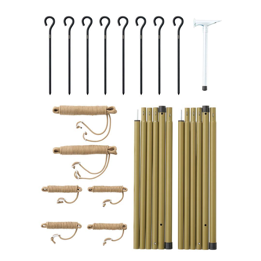 LOGOS ロゴスTradcanvas ソーラーヘキサタープ M-BB セット