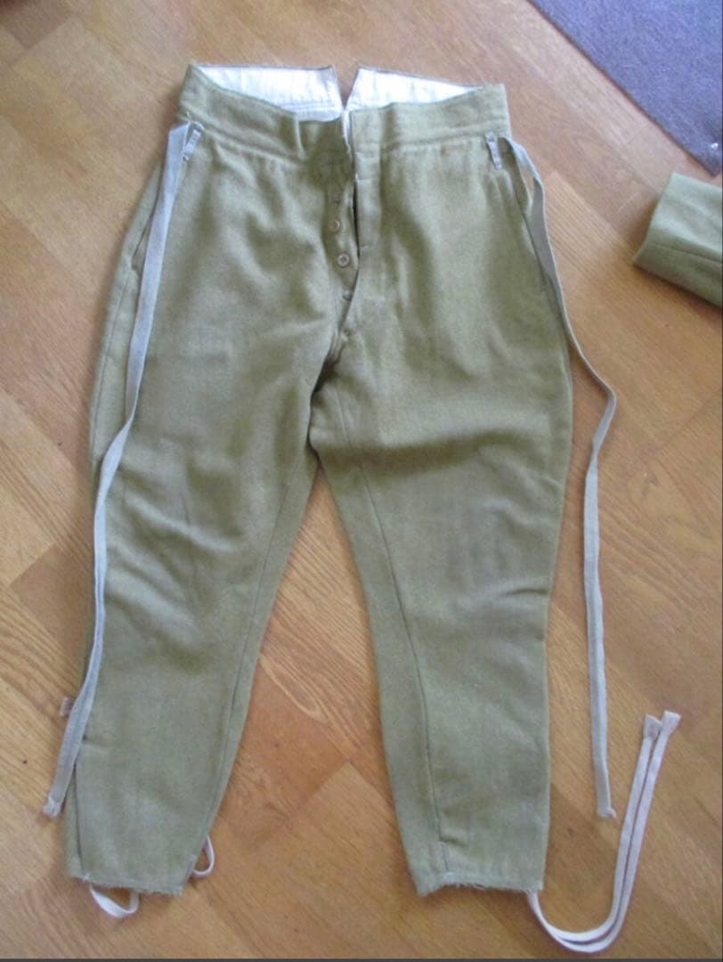 九八式軍衣　軍袴　憲兵　伍長　襟章　実物　セット　初期カーキ　五號