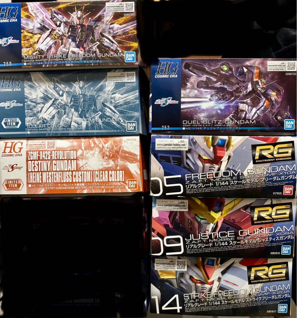 SEEDガンプラ8点　ハイネデスティニーMGプロヴィデンススペシャルコーティング