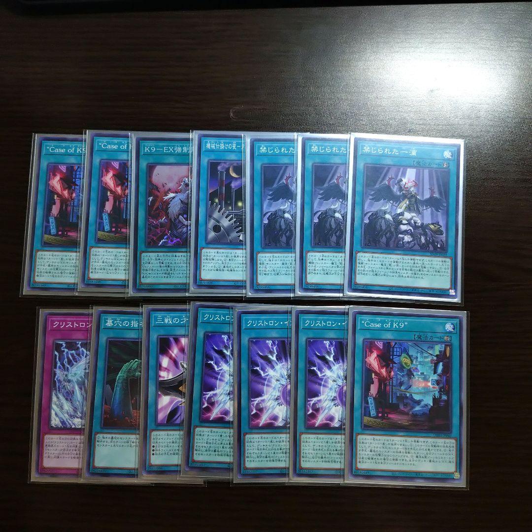 遊戯王【Ｋ９クリストロン】デッキ スリーブ付　ｂ