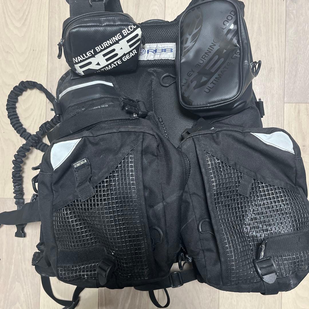 RBB ブラック フィッシングベスト