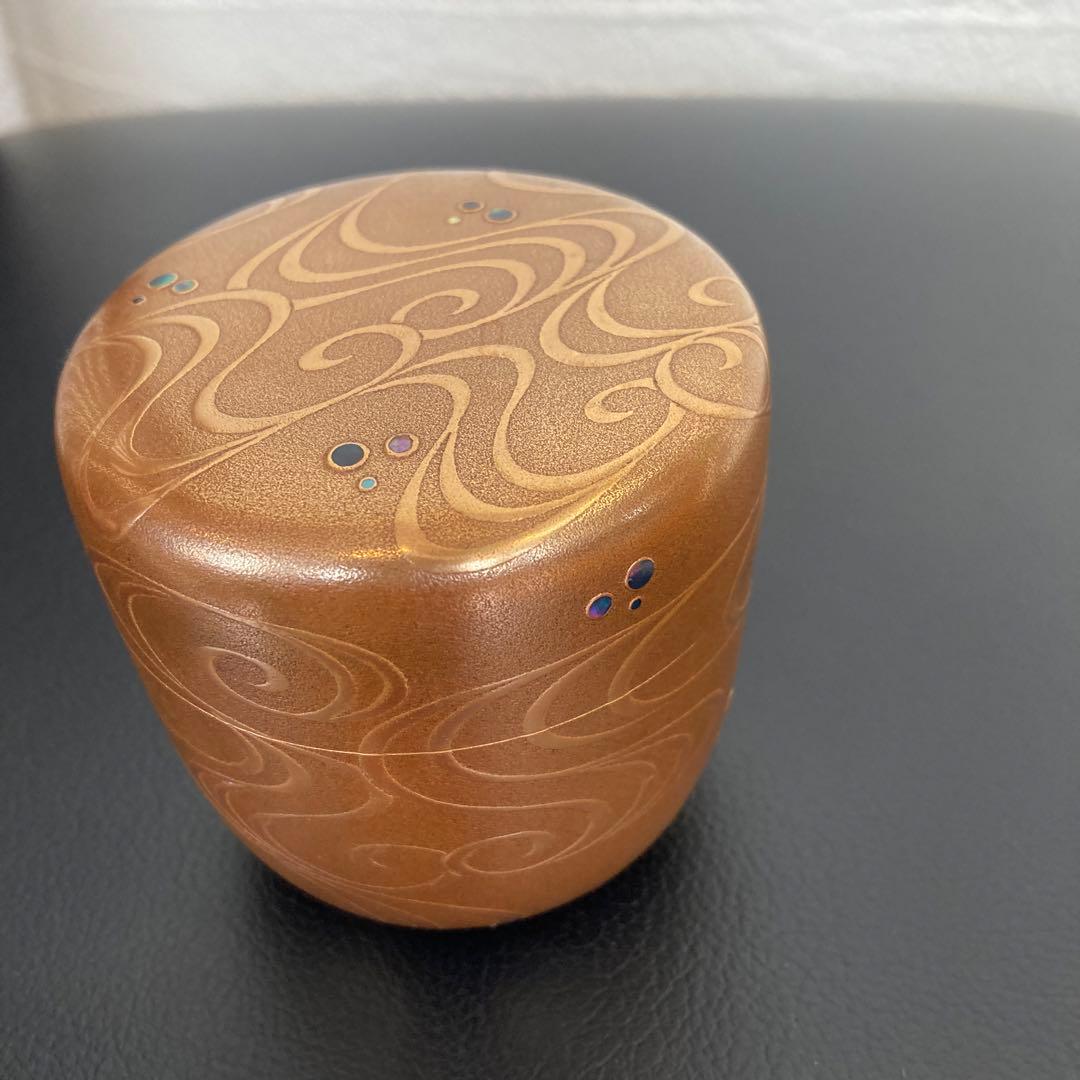 茶道具棗　尋牛斎　流水蒔絵　大棗　工芸品