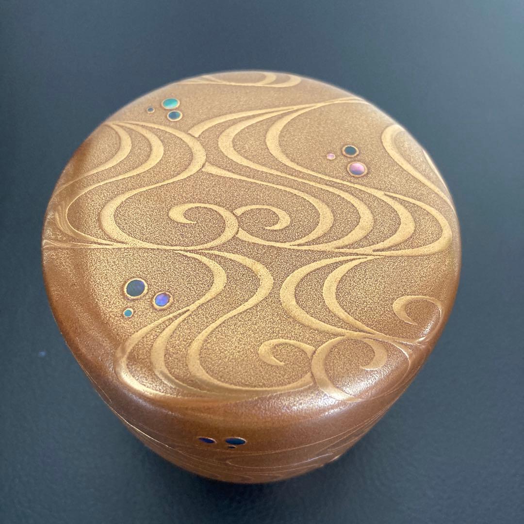 茶道具棗　尋牛斎　流水蒔絵　大棗　工芸品